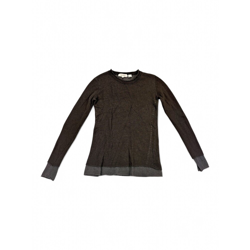 Inhabit 100% Cashmere Crewneck Sweater Size S - Brown/Grey‎